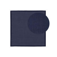 SISALTEPPICH Sana Blau 150x150 cm - Blau, Naturmaterialen/Kunststoff (150/1cm) - KUNSTLOFT