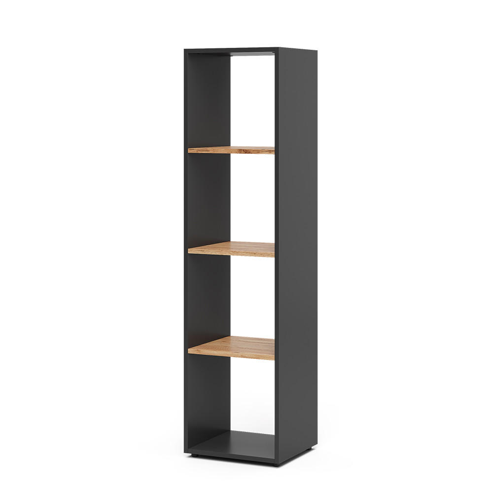 RAUMTEILER Ludus Anthrazit/Goldkraft Eiche 36.8 x 144.9 cm - Honigeiche/Anthrazit, Holzwerkstoff (36.8/144.9/33.8cm) - Vicco