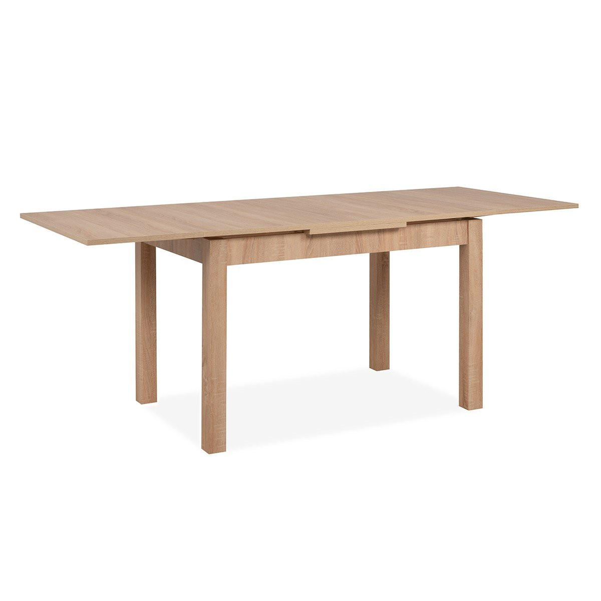 ESSTISCH ausziehbarer eichenoptik longford 120/80/76 cm - Apfelbaumfarben, Holzwerkstoff (120/80/76cm) - Calicosy