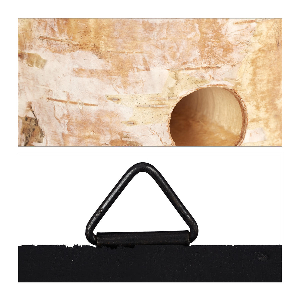 MARIENKÄFERHAUS - Hellbraun, Holz (12/20.5/12cm) - Relaxdays