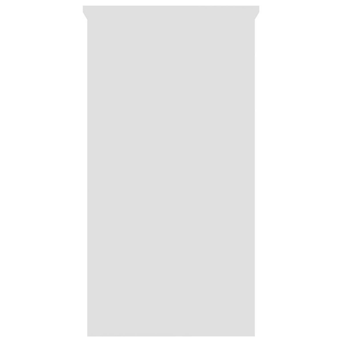 SCHREIBTISCH mit 2 Schubladen, 80/40/75 cm, aus Holzwerkstoff, in Weiß - Weiß, Holz (40/80/75cm) - vidaXL