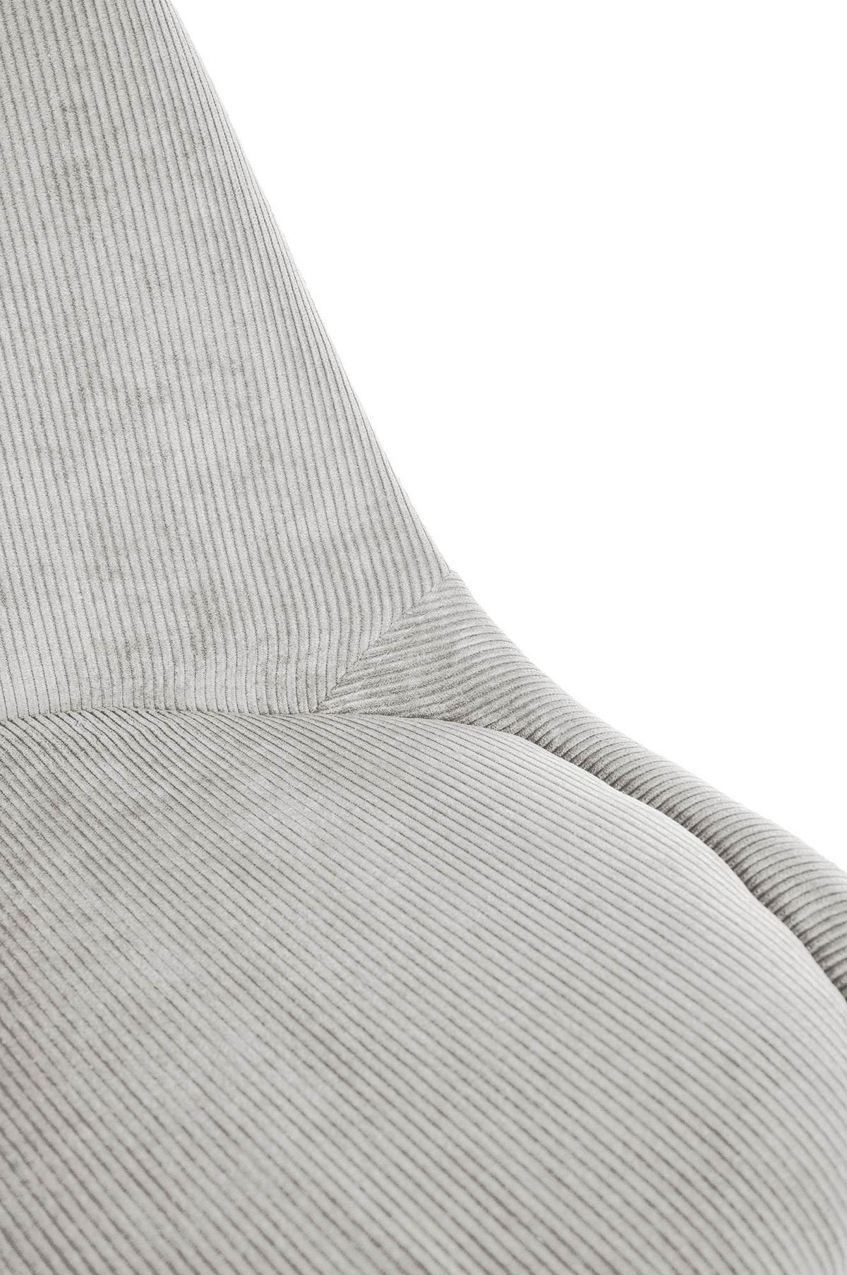 STUHL Cord beige - Eukalyptusholzfarben/Beige, Holz/Textil (49/83/50cm) - CLP