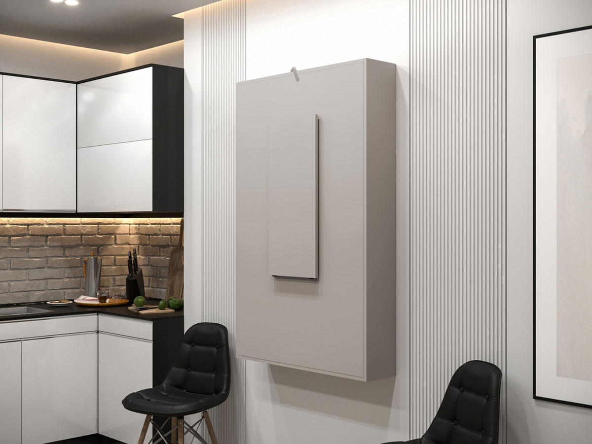 WANDKLAPPTISCH Abi - Kaschmir, Holzwerkstoff (85/203/19cm) - MIRJAN24