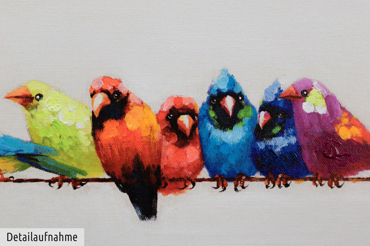 ACRYLBILD HANDGEMALT 150/30 cm - Multicolor, Holz/Textil (150/30cm) - KUNSTLOFT