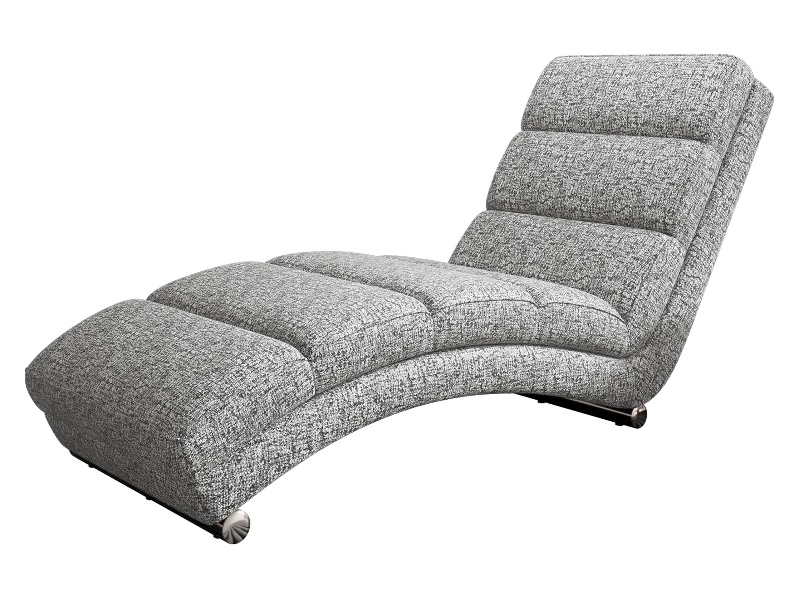 RELAXLIEGE Holiday - Chromfarben/Grau, Holz/Textil (62/84/180cm) - MIRJAN24
