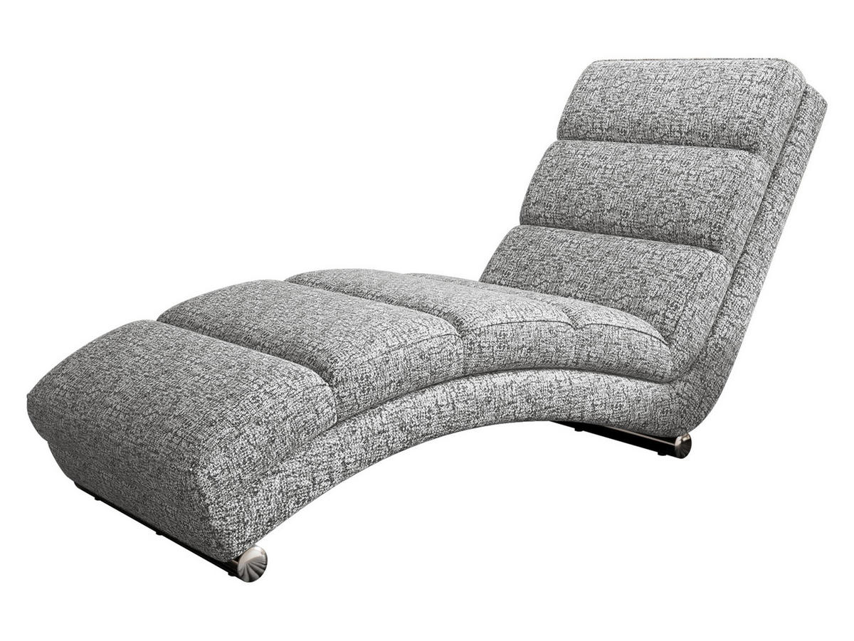 RELAXLIEGE Holiday - Chromfarben/Grau, Holz/Textil (62/84/180cm) - MIRJAN24