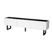 WOHNZIMMERMÖBEL-SET TV-Schrank und Couchtisch Schwarz/Weiß 2-tlg. - Schwarz, Holzwerkstoff (50.5/41/110cm) - Beauniv
