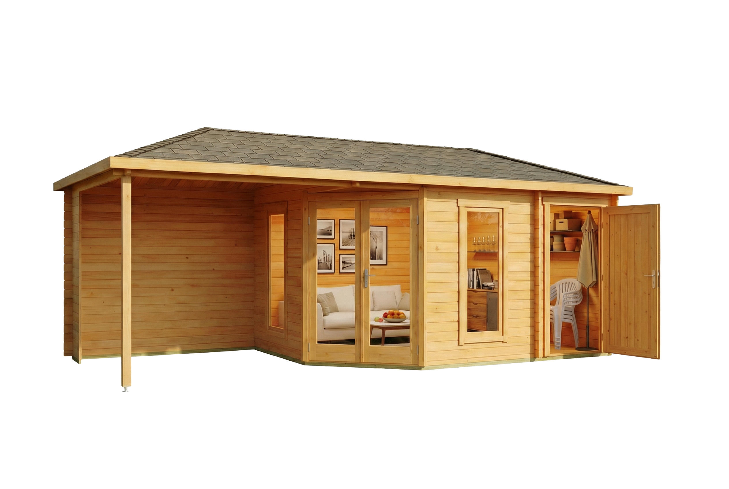 Alpholz Gartenhaus Pinien 728x274x317 cm