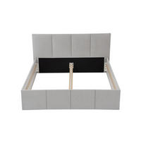 POLSTERBETT Dalas Grau 180 x 200 x 40 cm Stauraum Ohne Matratze und Lattenrost - Hellgrau, Holz (180/200cm) - Halmon Schlafkomfort Betten 
