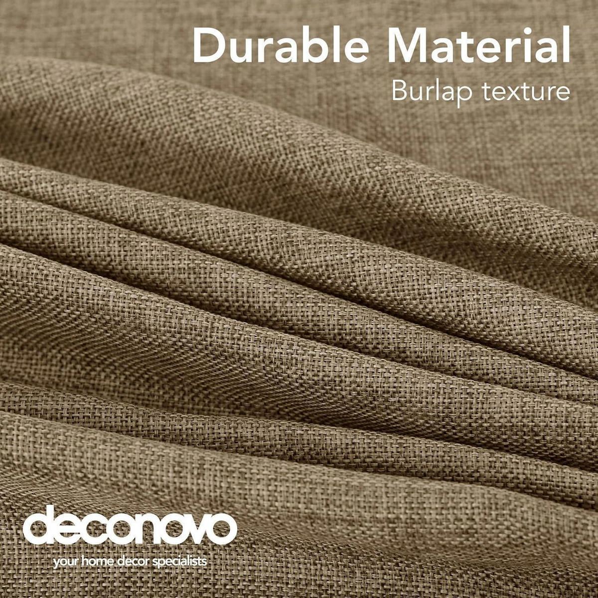 TISCHDECKE Leinenoptik Wasserabweisend 140 x 240 cm Taupe - Taupe, Textil (240/140/1cm)