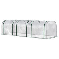 FOLIENGEWÄCHSHAUS, Transparent, PVC(Folie), Stahl(Gestell) - Transparent, Kunststoff (100/80/295cm) - Outsunny