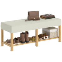 SCHUHBANK Natur 120/44/48 cm - Naturfarben, Holz (120/48/44cm) - PANGIVO