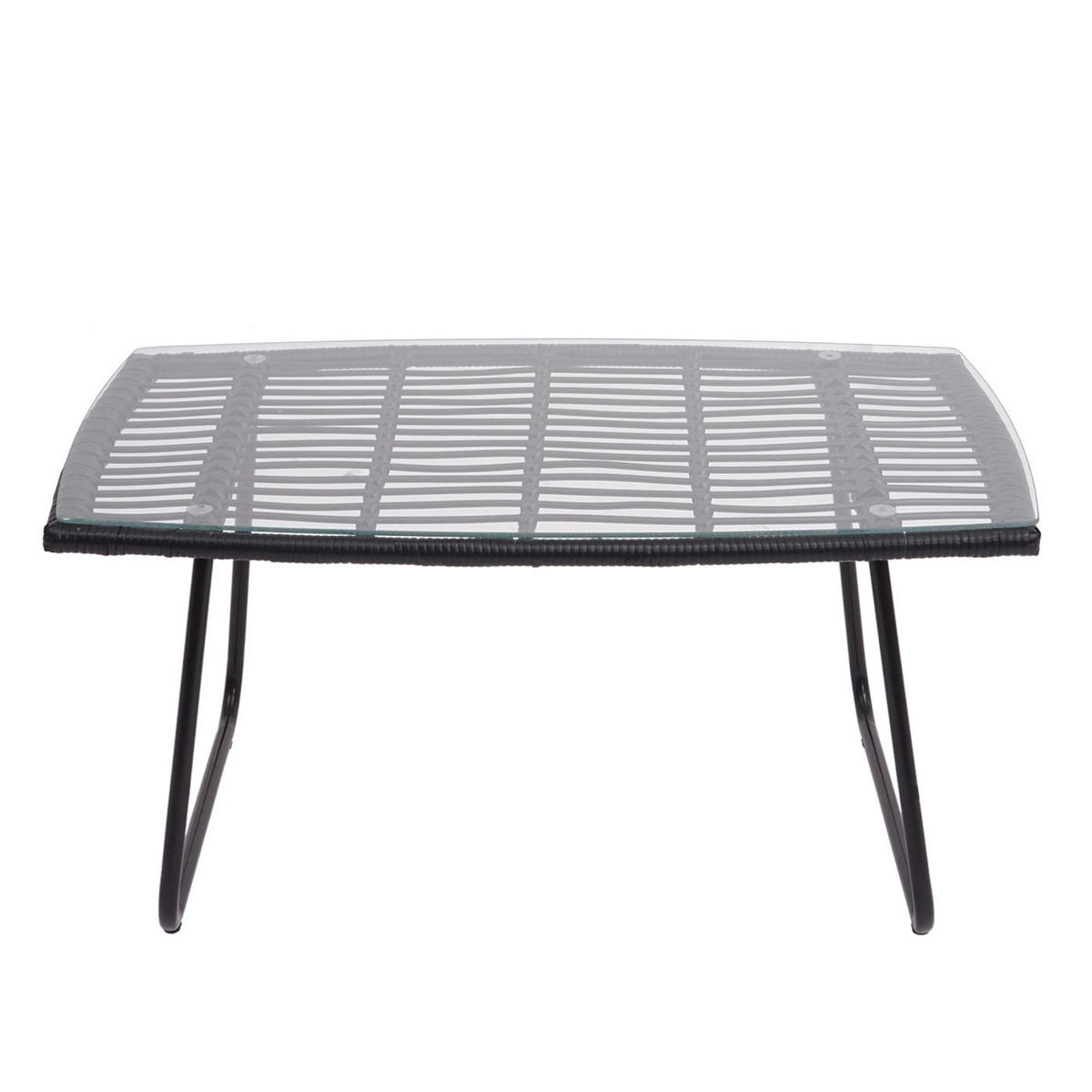 POLYRATTAN GARNITUR G17A Anthrazit, Anthrazit - Anthrazit, Kunststoff - MCW