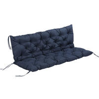 BANKAUFLAGE 3-Sitzer 150 x 98 x 8 cm - Blau, Kunststoff (150/8/98cm) - Outsunny