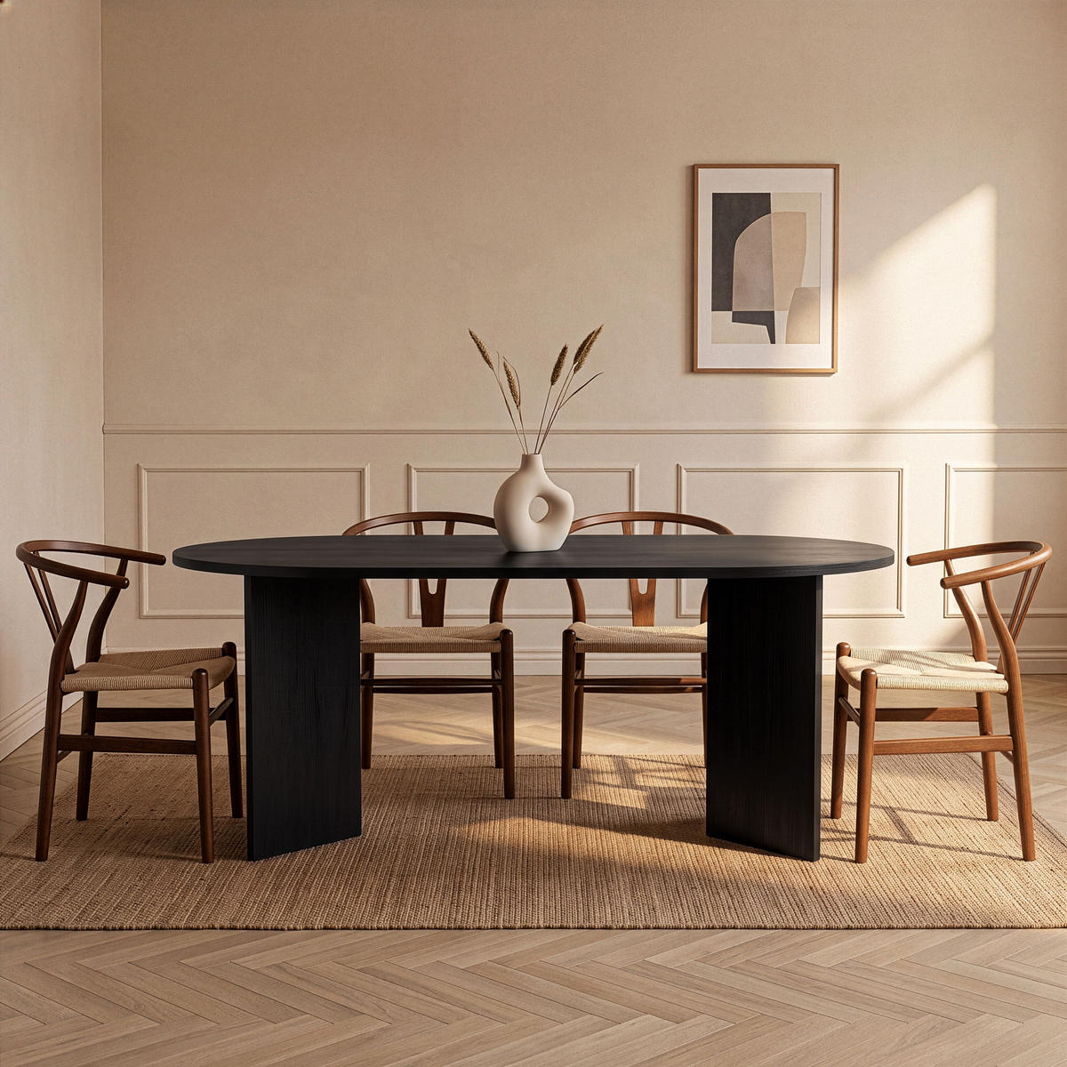 ESSTISCH mit abgerundeten Kanten sable 180/75/89,5 cm - Eichefarben, Holzwerkstoff (96/89.5/75cm) - Calicosy