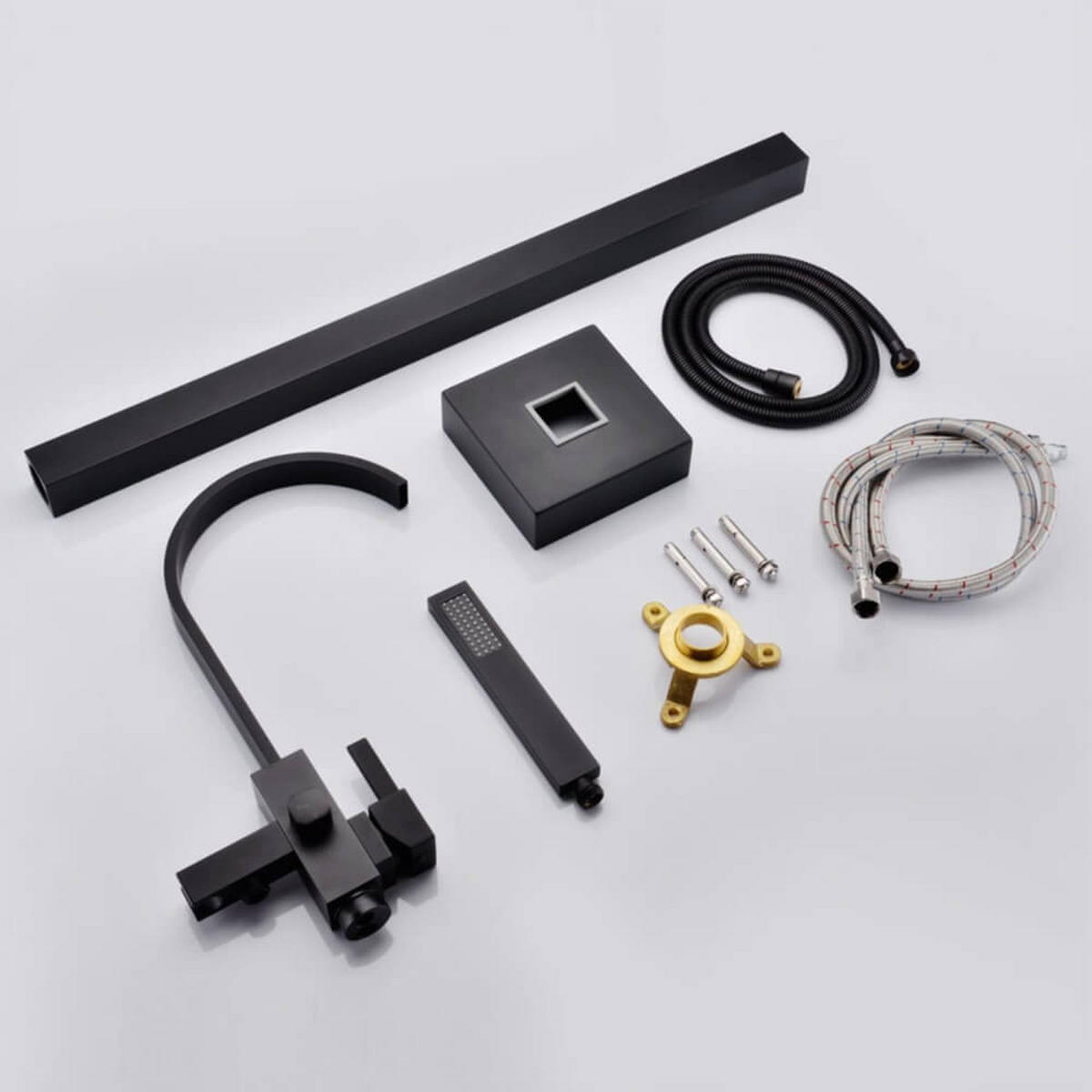 STANDARMATUR SKY - Schwarz - Schwarz, Metall (15/112/20cm) - Home Deluxe