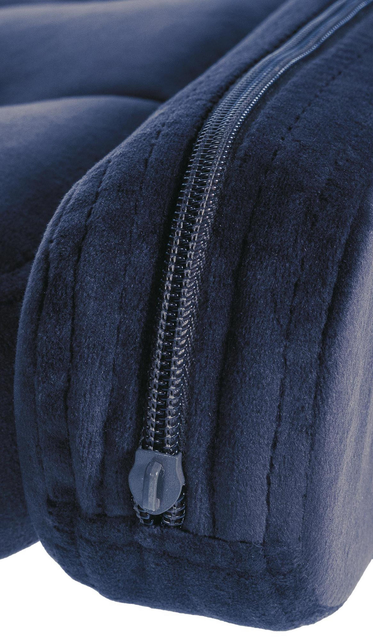 BARHOCKER Samt blau - Blau/Weiß, Textil (62/103/55cm) - CLP