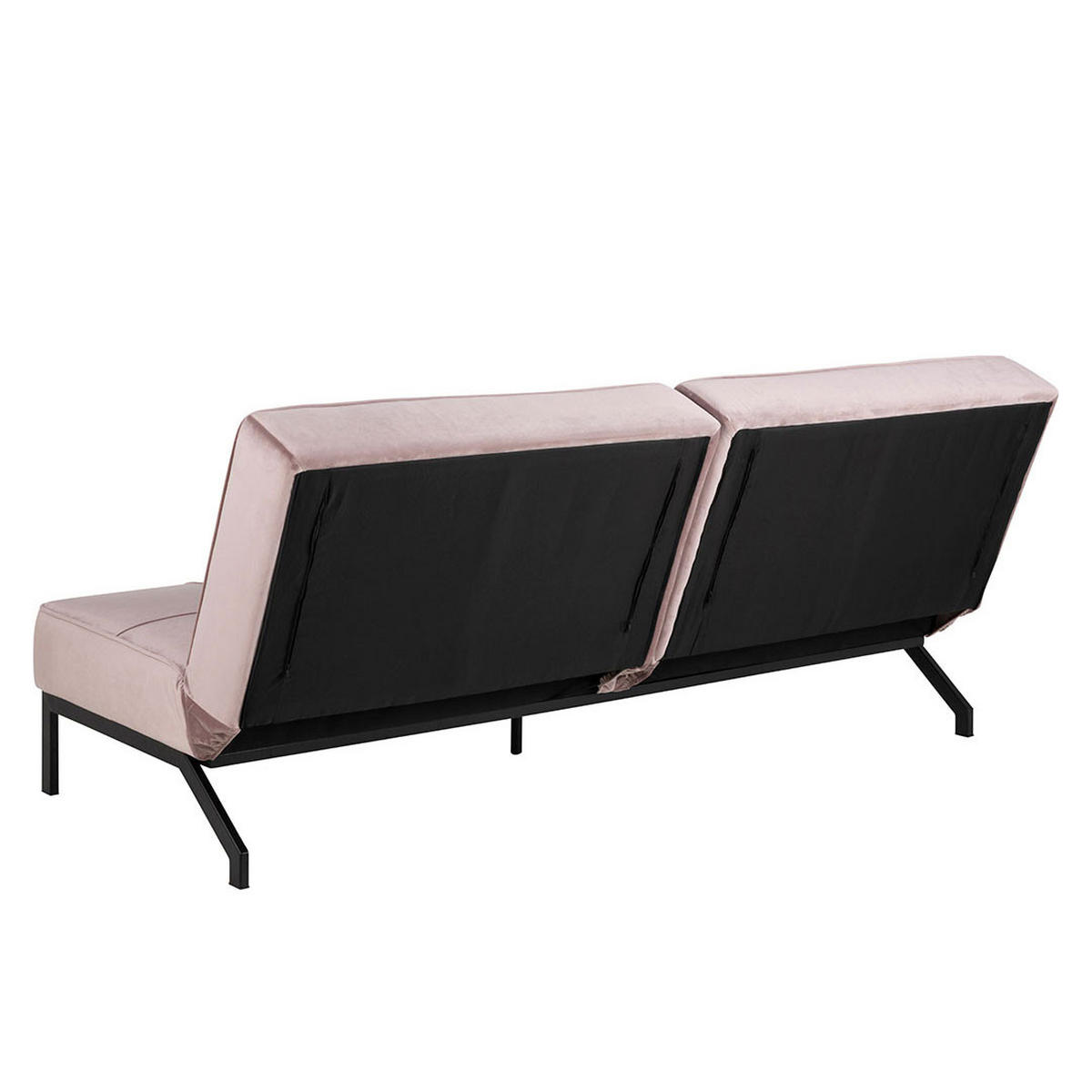 BÄDDSOFFA Per för 2 personer 198 x 95 x 87 cm – gammelrosa - Rosa, Träbaserade material/Textil (198/87/95cm) - ebuy24
