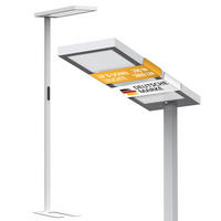LED-STEHLEUCHTE Weiß 195 x 80 x 24 cm Metall - Weiß, Metall (80/30/195cm) - Northpoint