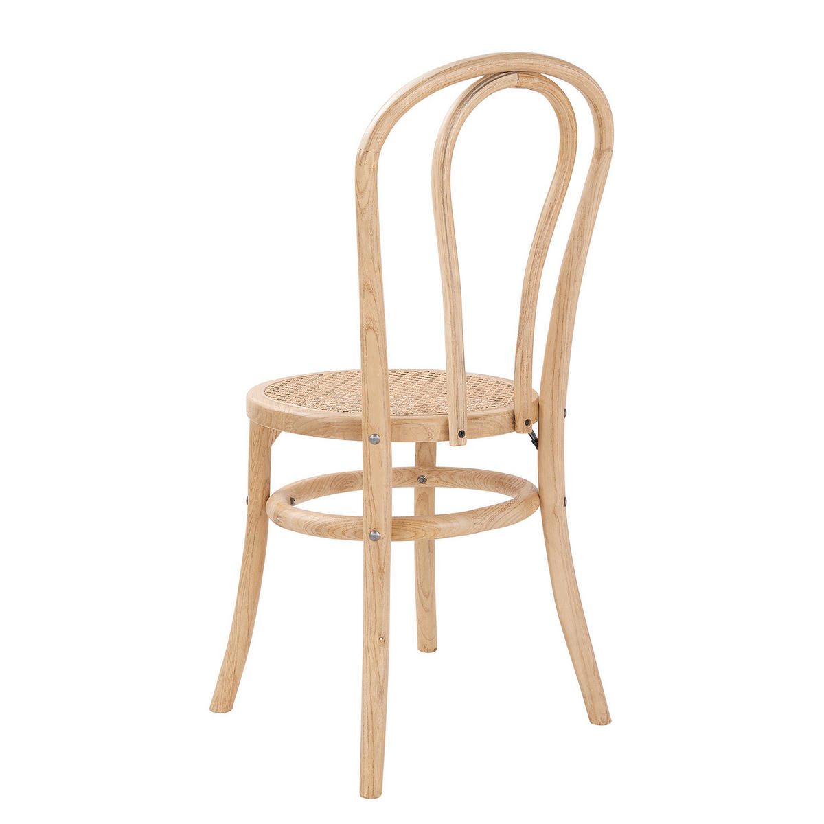 STUHL (2er Set) Wiener Melange - Braun, Naturmaterialien (40/90/40cm) - Butlers
