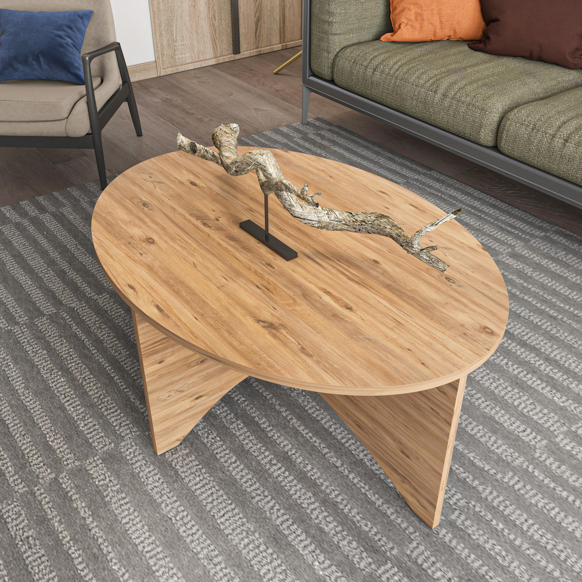 COUCHTISCH Solo Atlantikkiefer - Honig, Holzwerkstoff (100/70/42cm) - Decorotika