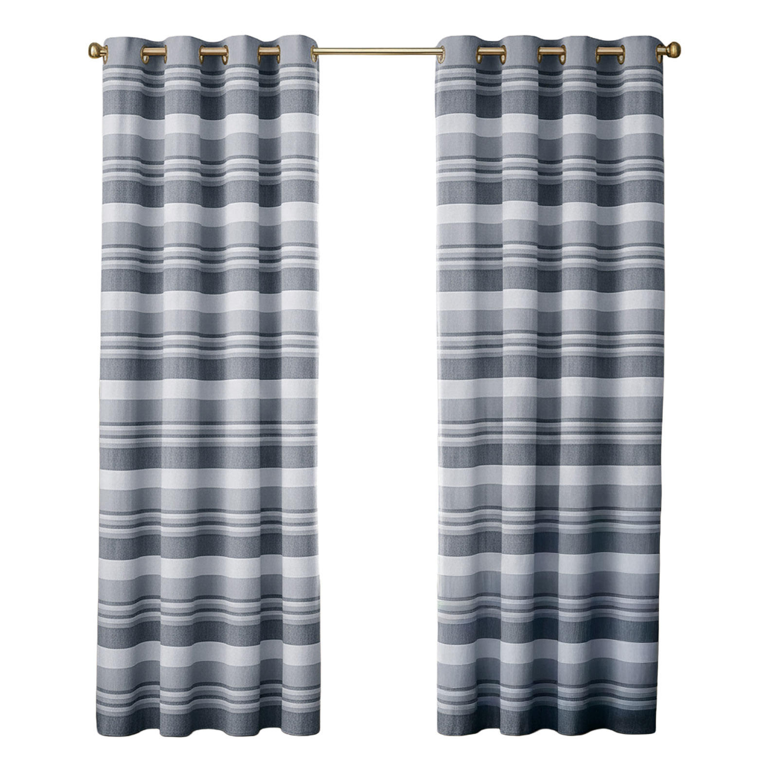 ÖSENVORHANG Morocco blickdicht 2er-Set, 167/228 cm - Hellgrau, Textil (167/228cm) - Homescapes