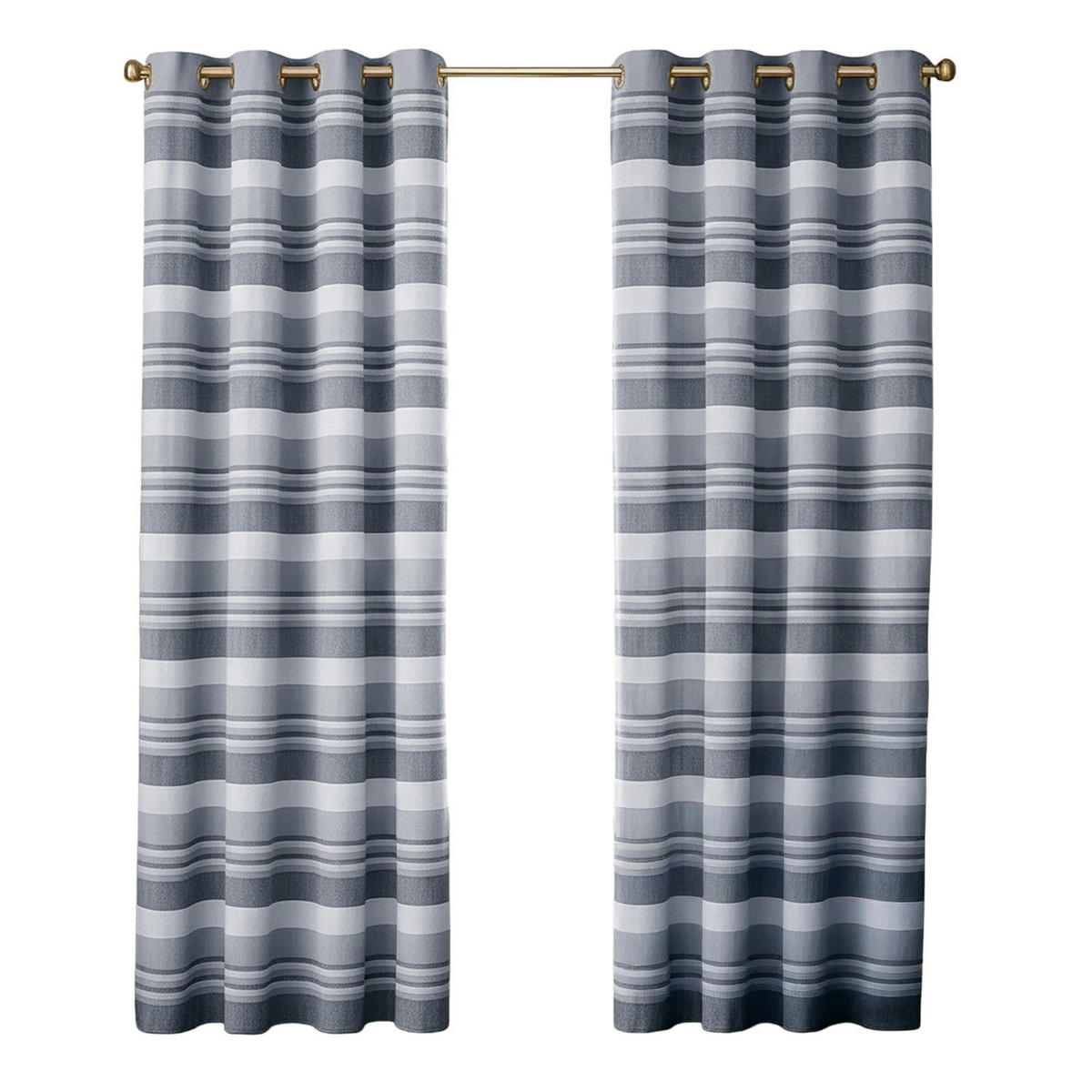 ÖSENVORHANG Morocco blickdicht 2er-Set, 167/228 cm - Hellgrau, Textil (167/228cm) - Homescapes