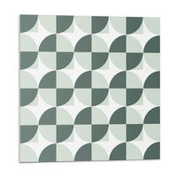 WANDPANEEL 4x 50x50 cm selbstklebend Circona - Salbeigrün, Kunststoff (50/1.6/50cm) - Wallfluent