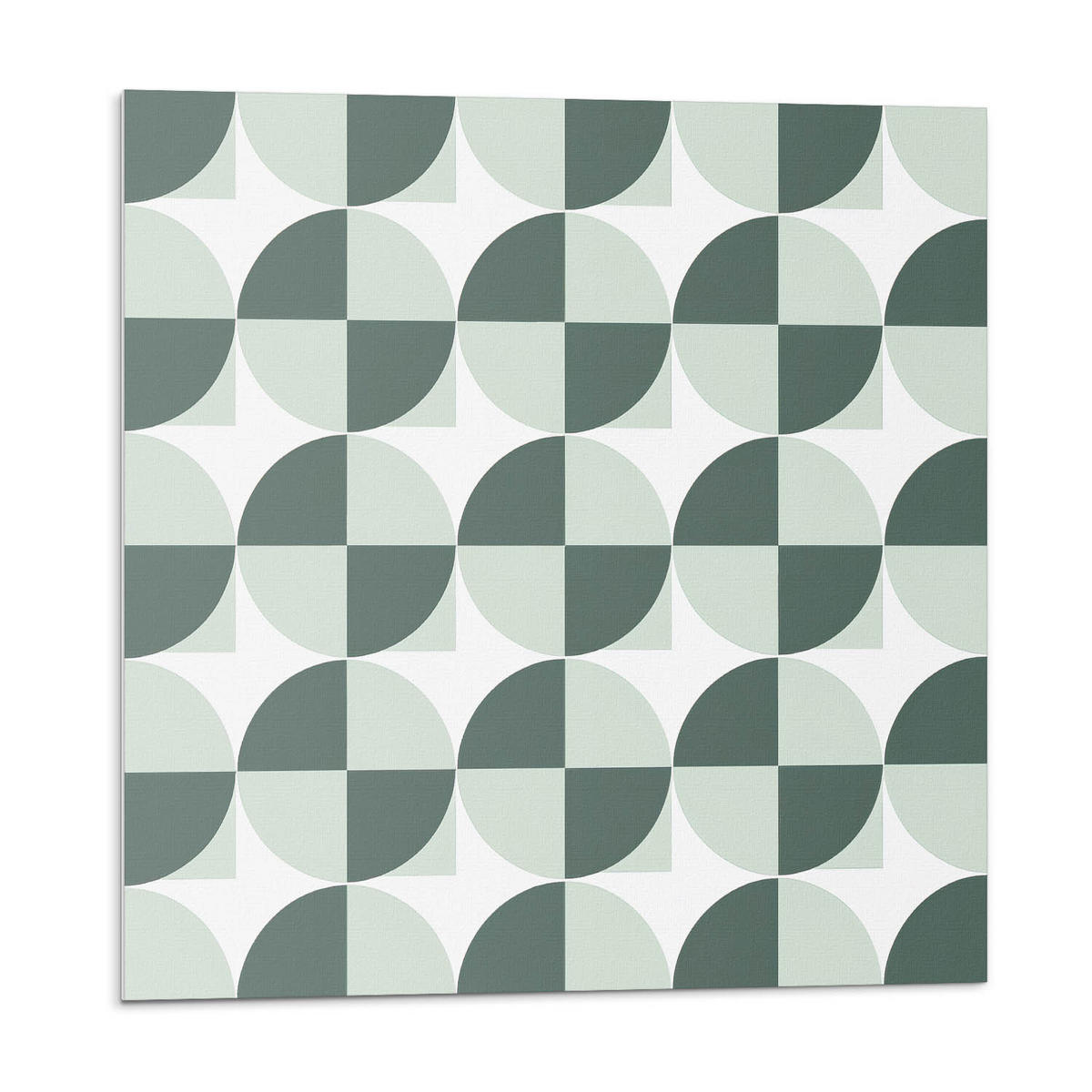 WANDPANEEL 4x 50x50 cm selbstklebend Circona - Salbeigrün, Kunststoff (50/1.6/50cm) - Wallfluent