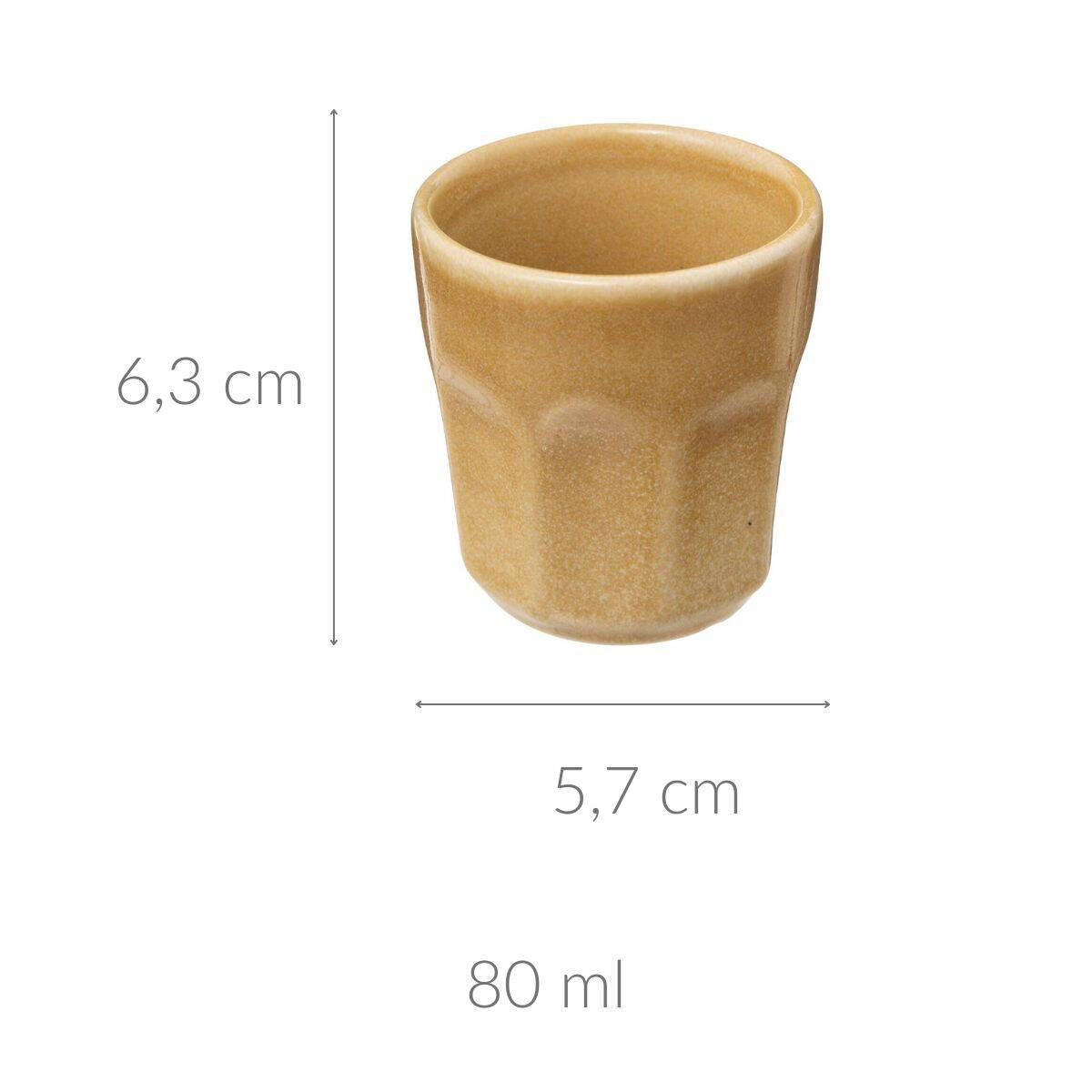 ESPRESSOTASSE Roma 80 ml - Gelb, Keramik (5.7L) - Secret de Gourmet