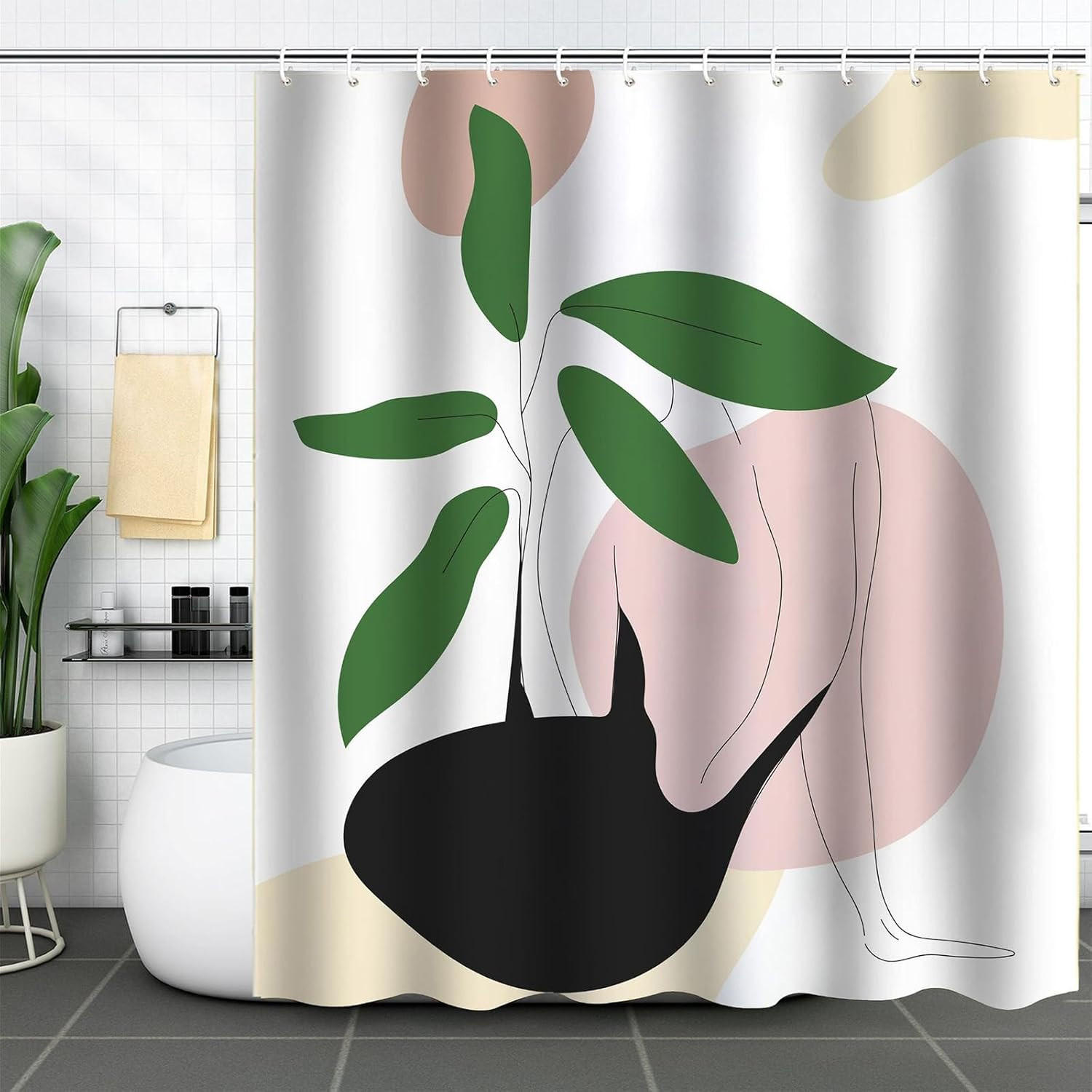 Mcboson Duschvorhang Mehrfarbig 180x180 cm