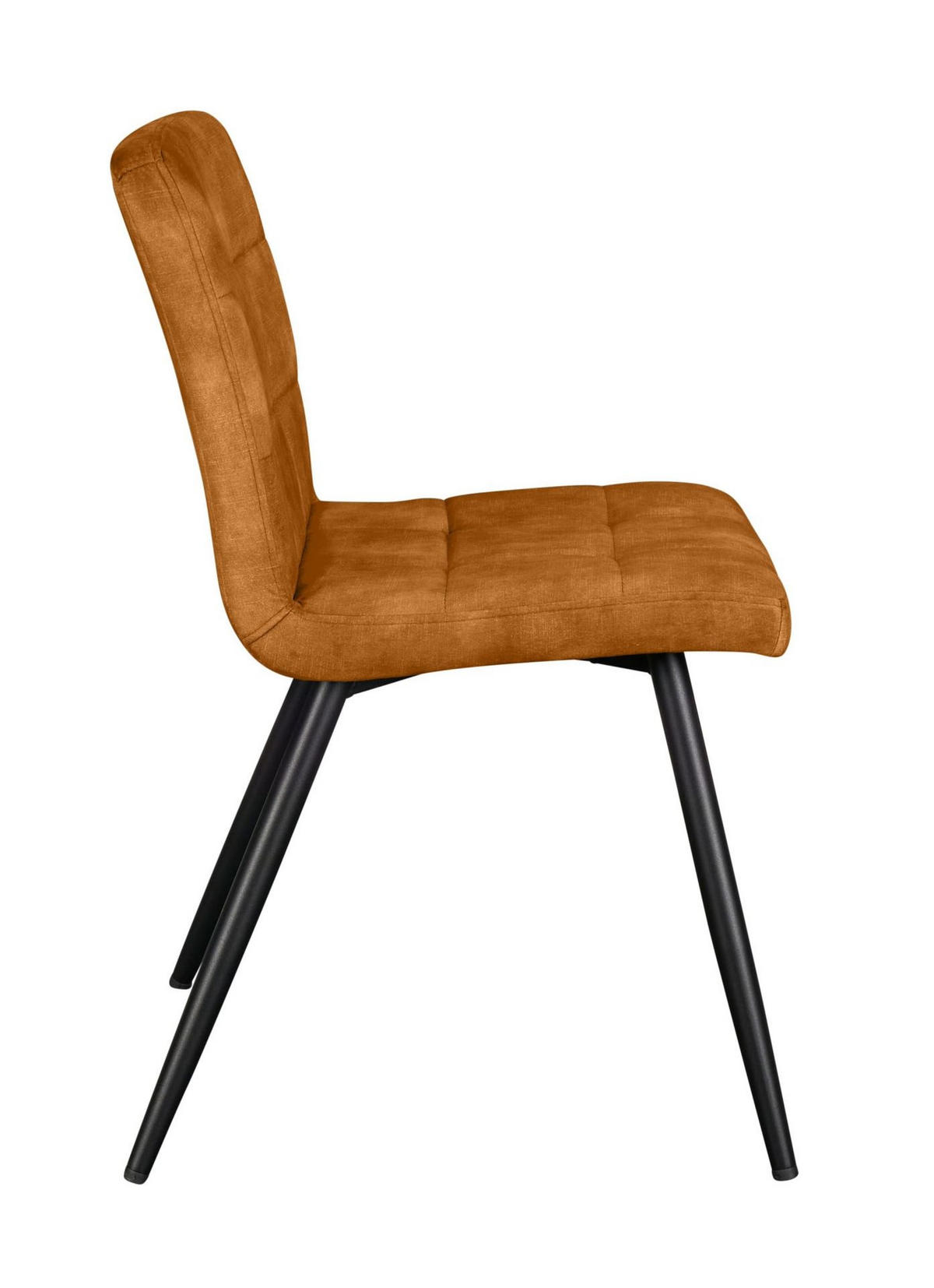 ESSZIMMERSTUHL Riga, Samt, Senfgelb - Currygelb, Textil (58.5/82.5/47cm) - dasmöbelwerk
