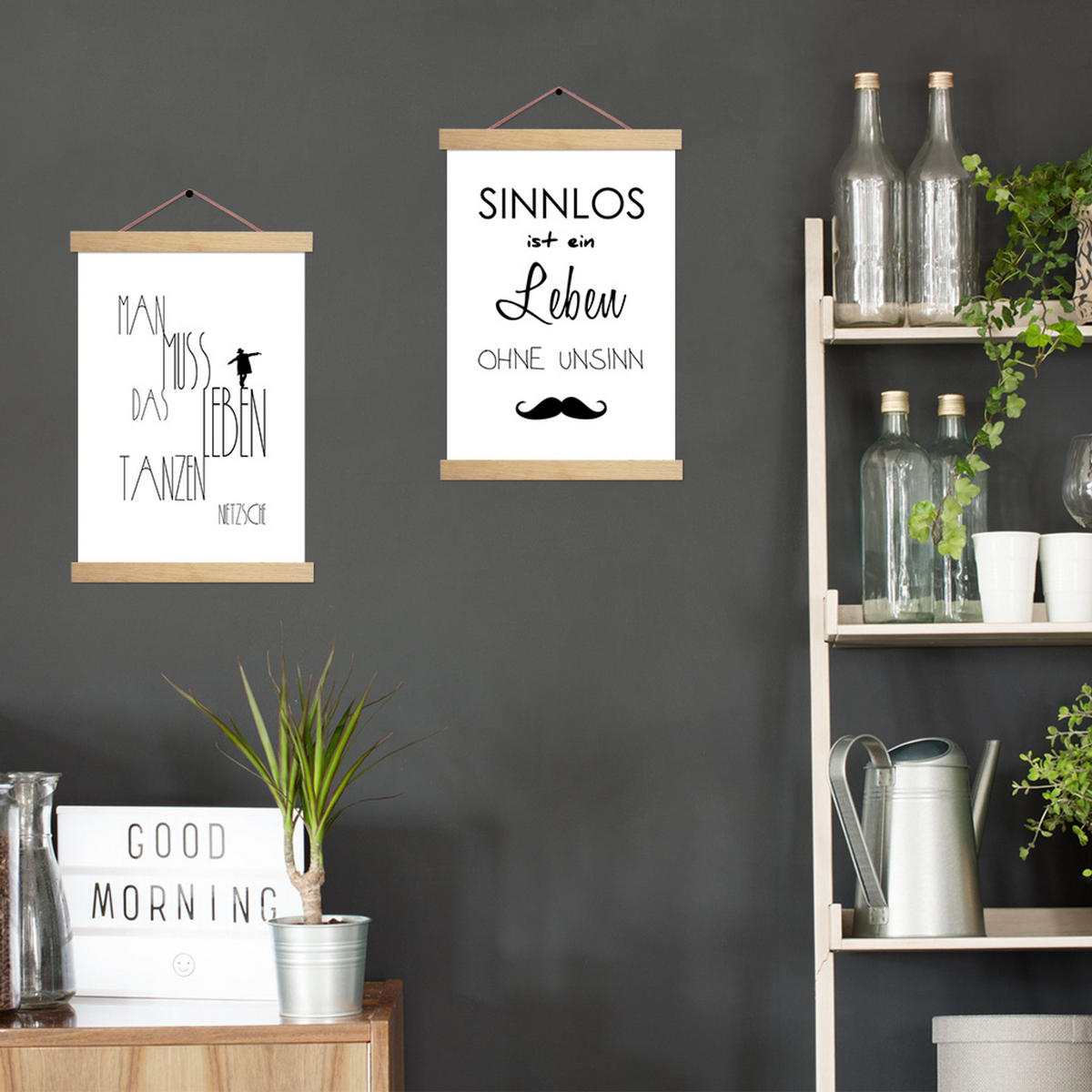 POSTERLEISTE magnetisch 70 cm Eiche - Beige, Holz (71/2/2cm) - artissimo