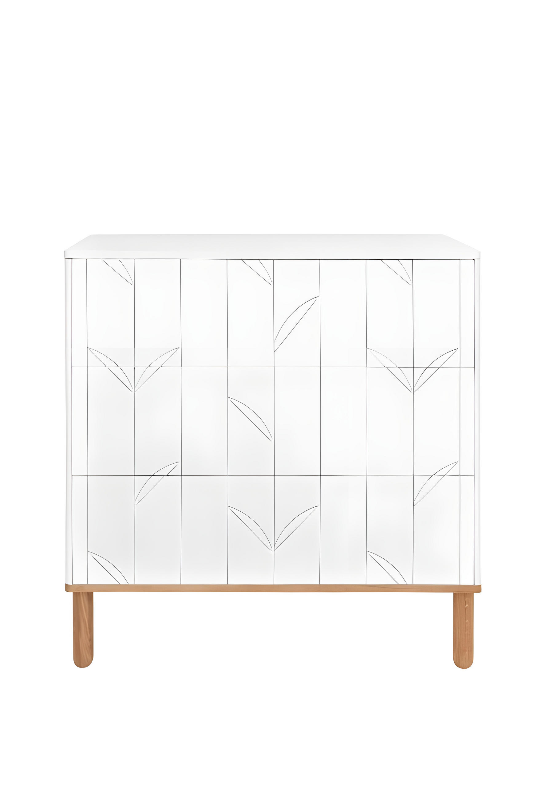 KINDERKOMMODE Toteme – rustikale Eleganz und Funktionalität Weiß - Weiß, Holzwerkstoff (90/91/50cm) - RAUMHIRSCH FURNITURE