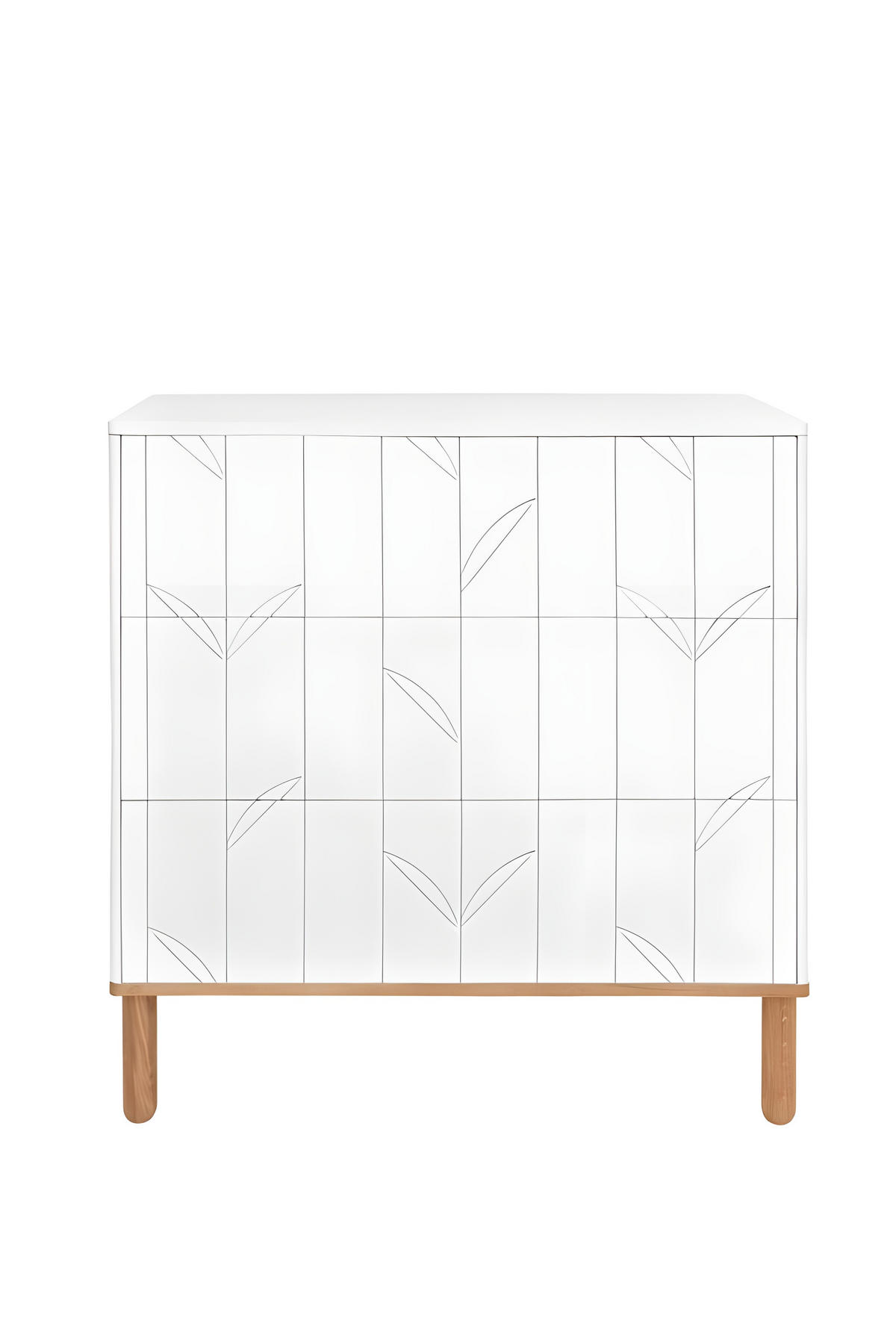 KINDERKOMMODE Toteme – rustikale Eleganz und Funktionalität Weiß - Weiß, Holzwerkstoff (90/91/50cm) - RAUMHIRSCH FURNITURE