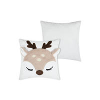 KINDERKISSEN Reh Gabin 40/40 cm - Beige, Textil (40/40cm)