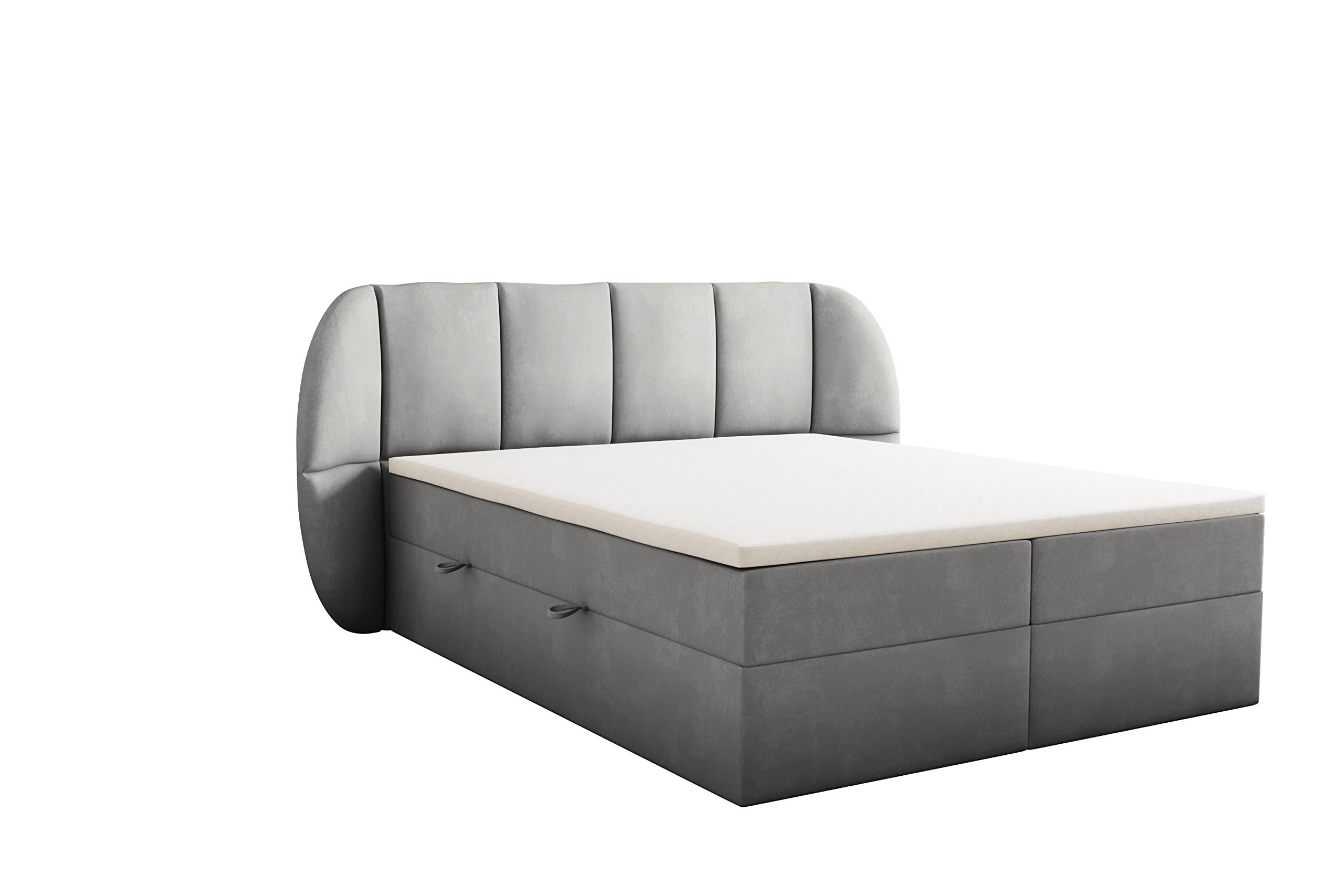 Trada Boxbett Grau 160x200 cm