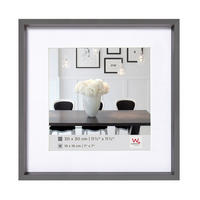 BILDERRAHMEN Steel Style Kst.Rahmen 20x20 cm Stahl - Edelstahlfarben, Kunststoff (20.96/20.96/2.18cm) - walther design