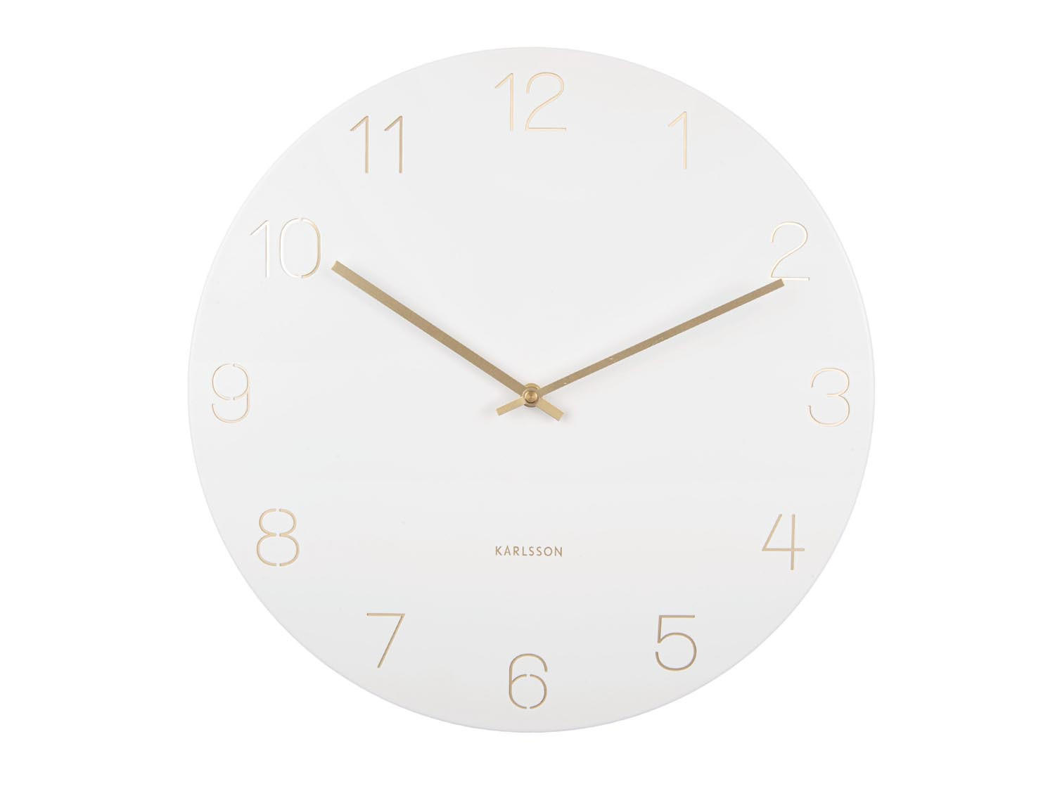 WANDUHR Charmn Ø40 cm - Weiß, Metall (40/40/3.5cm) - Karlsson