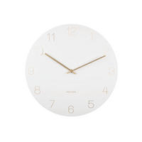 WANDUHR Charmn Ø40 cm - Weiß, Metall (40/40/3.5cm) - Karlsson