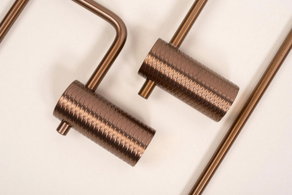 HANDTUCHHALTER Rea 9703 Prism Brush Copper - Kupferfarben, Metall (60/3/6.5cm) - REA