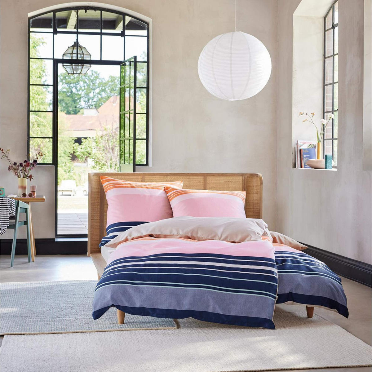 WENDEBETTWÄSCHE CARLSON - Blau, Textil (135/200cm) - Esprit