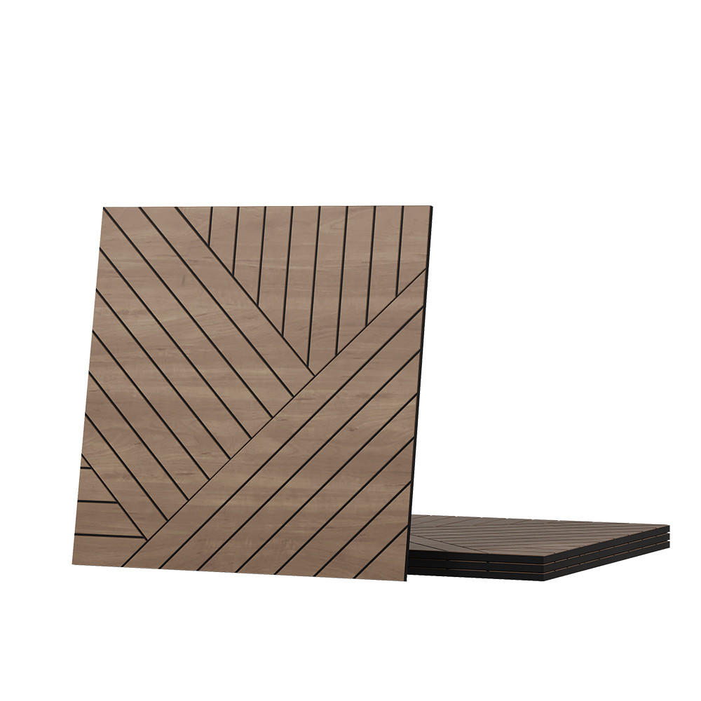 WANDPANEEL Eiche 4 Stück, Links - Eichefarben, Holzwerkstoff (52/52/0.8cm) - Vicco