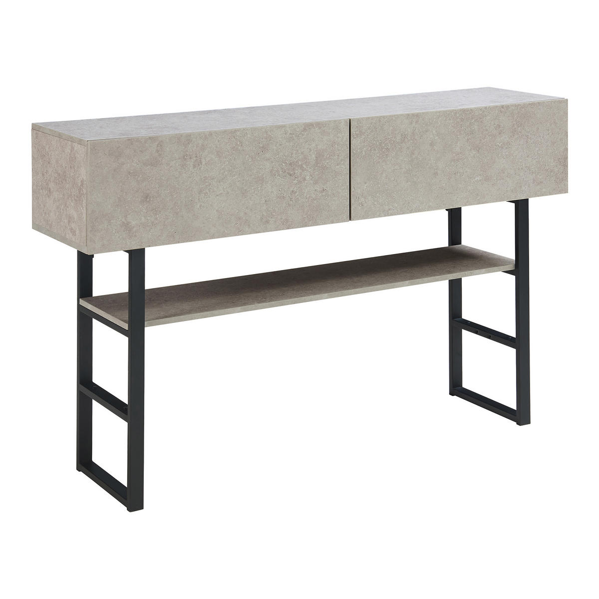 KONSOLENTISCH Varberg - Grau, Holzwerkstoff/Metall (30/120/75cm) - [en.casa]