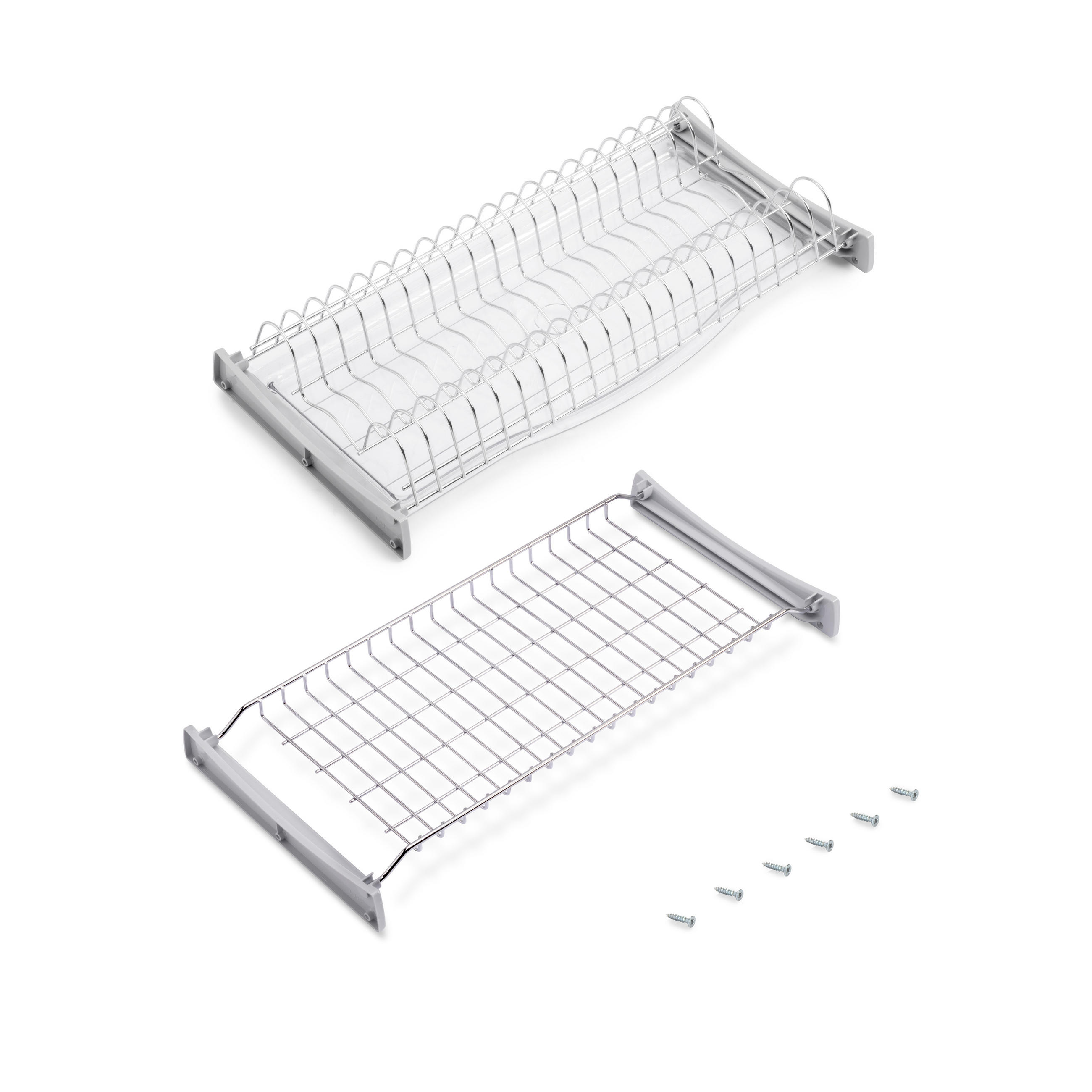 ABTROPFGESTELL Suprastar für hohe Module, 600, Stahl, Verchromt - Chromfarben, Metall (27.2/10/57cm) - EMUCA