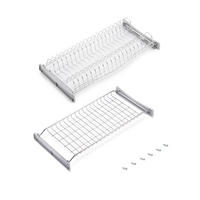 ABTROPFGESTELL Suprastar für hohe Module, 600, Stahl, Verchromt - Chromfarben, Metall (27.2/10/57cm) - EMUCA