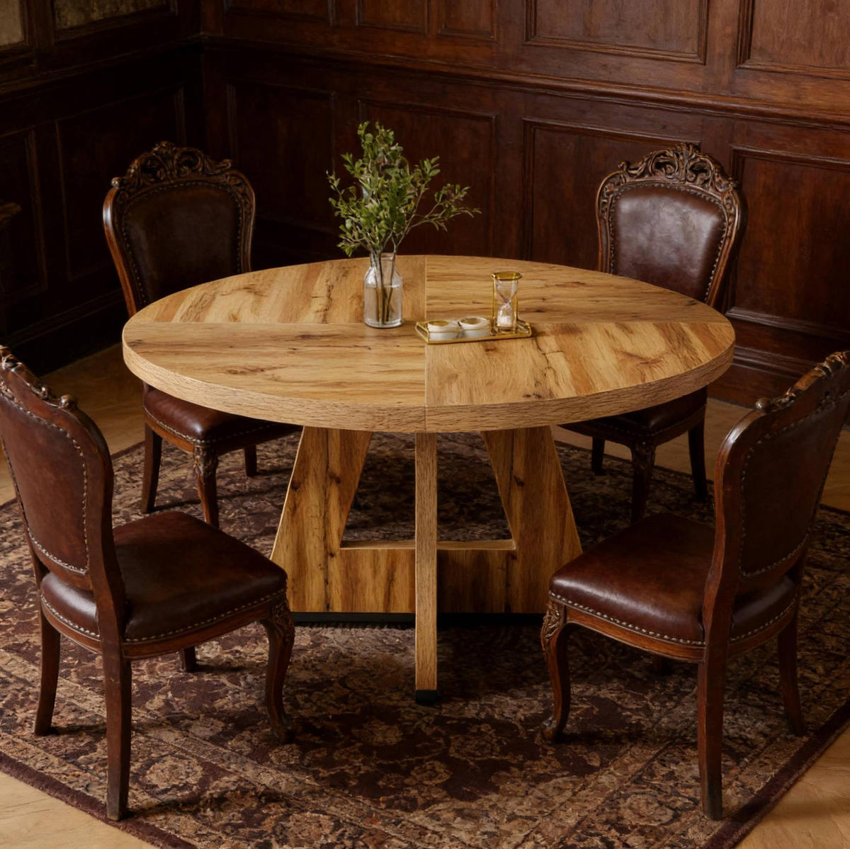 ESSTISCH rund, 120 cm Durchmesser, Naturfarben - Naturfarben, Holzwerkstoff (120/120/75cm) - MIVRAY