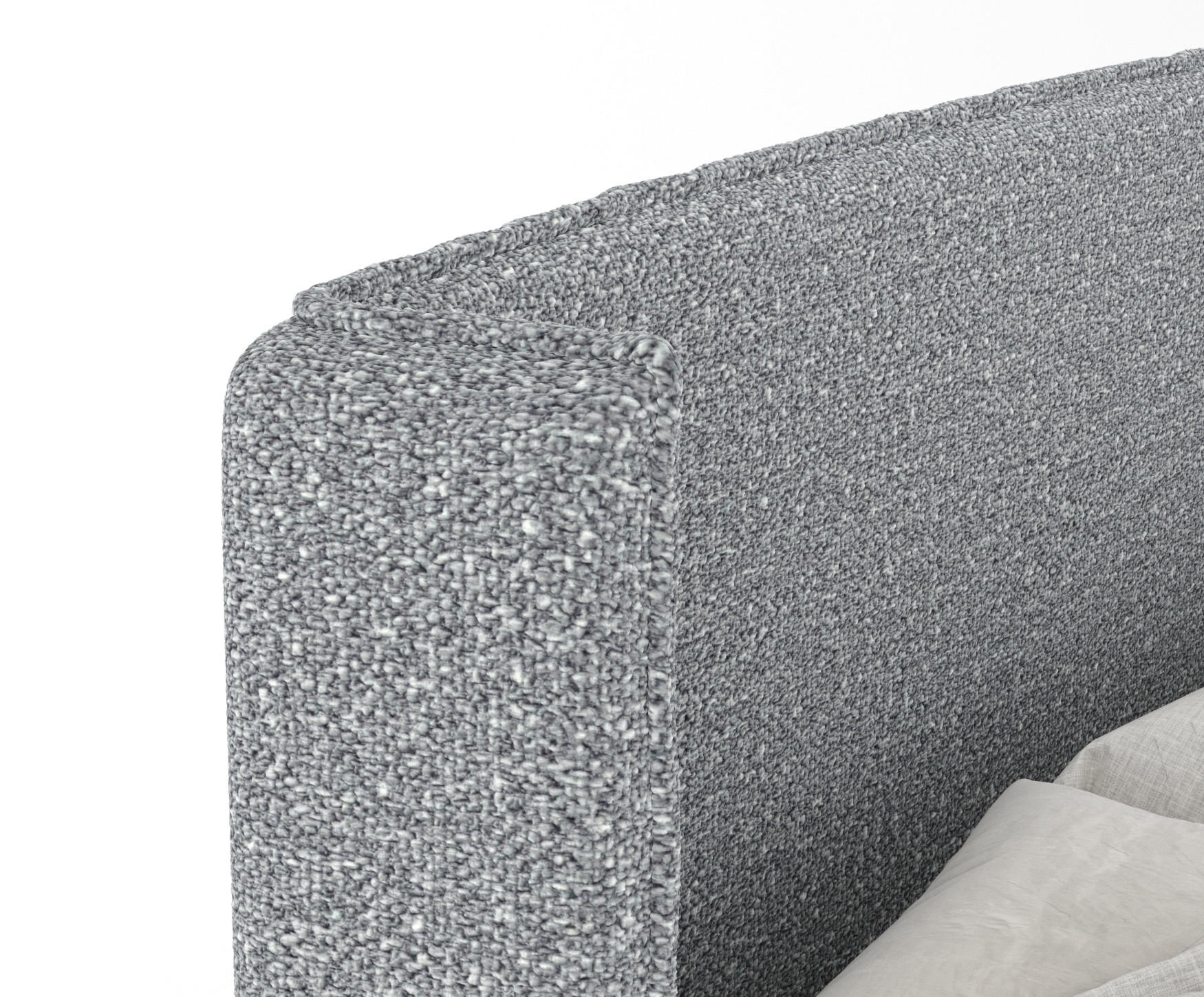 Thumbnail - Maison de Reve Kontinentalbett, Grau, Textil, Buche, Kiefer, H3, Höhe ca. 20 cm, 140x200 cm, Oeko-Tex® Standard 100, Rea...