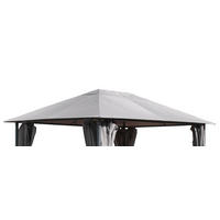 ERSATZDACH Pavillon 3/4 m Grau 250g/m³ - Grau, Textil (297/1/397cm) - QUICK STAR
