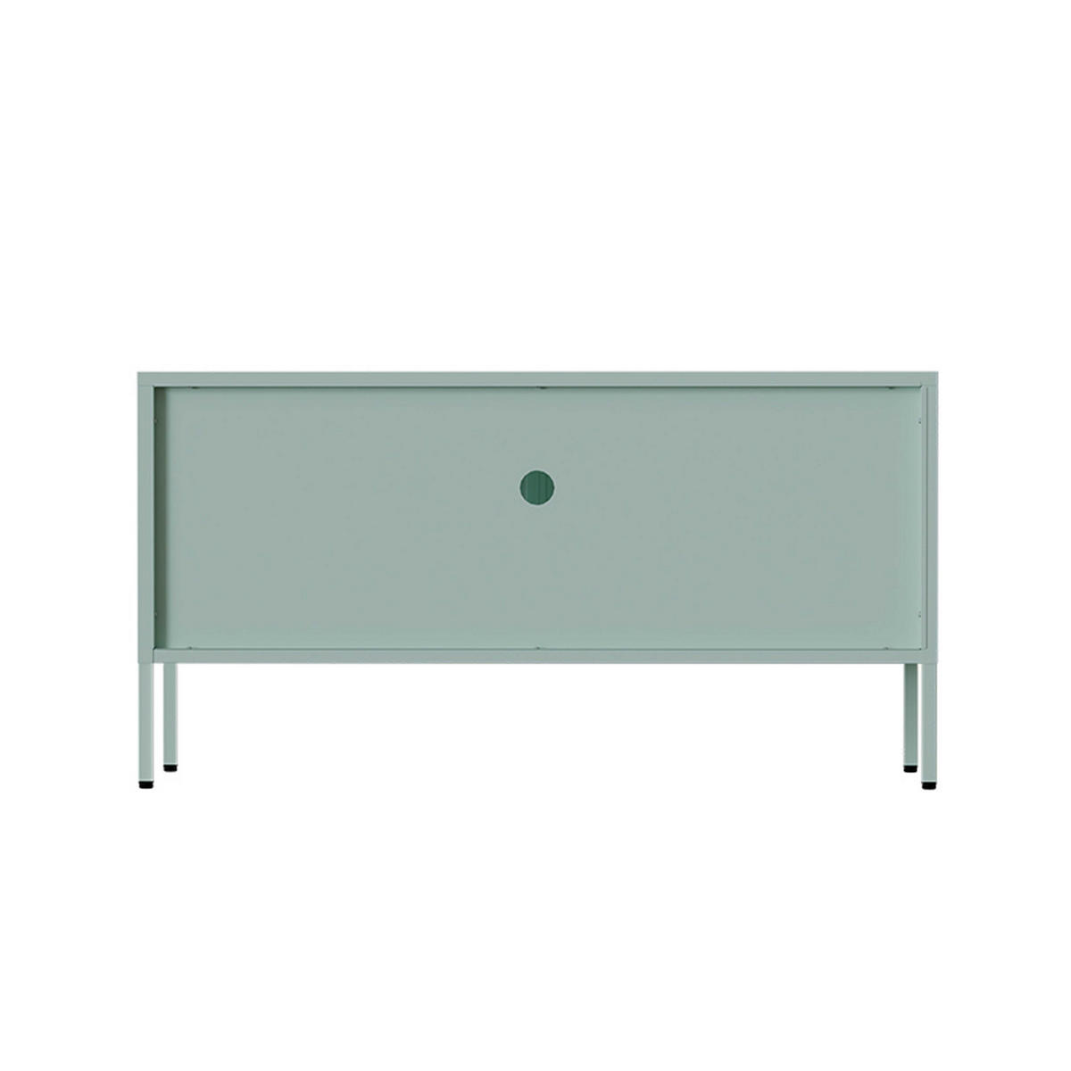 TV-SCHRANK, Grün - Grün, Metall (115/60/35cm) - Oviala